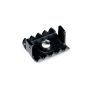 Double U-2 stainless steel locking clip + screw (black)