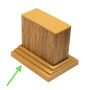 Premium Winchester Oak Fixing Element for Decorative Profiles 9 x 4 cm