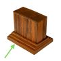 Premium Teak Fixing Element for Decorative Profiles 9 x 4 cm