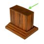 Premium Teak End Cap for Decorative Profiles 9 x 4 cm
