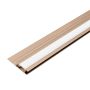 Aluminum LED H-Joint Trim 4.5 mm for Wall Panels Copper Matt – 2,9 m