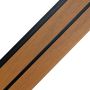 Slatted Fence Board DOU Premium Amber / Black - 1,8 m
