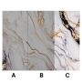 Wall Panel XXL Arabescato Gold Glossy 120 x 280 cm 3 mm (B)