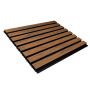 Premium Composite Slatted Cladding Board Natural Oak / Black – 2,9 m