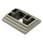 Premium Antique Fixing Element for Decorative Profiles 9 x 4 cm