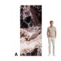 Wandpaneel XXL Emperador Schwarz Glänzend 120 x 280 cm 3 mm (A)