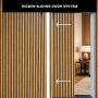Hidden sliding door system 120 cm – Left Side | Black