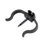 Universal mounting clip for decking board + screw – 50 pcs. (black)