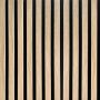 Lamele ścienne akustyczne na filcu Dąb Jasny 2,1 x 30,5 cm – dł. 2,7 m