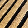 Lamele ścienne akustyczne na filcu Złoty Dąb 2,1 x 30,5 cm – dł. 2,7 m