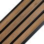 Premium Composite Slatted Cladding Board Golden Oak / Black – 2,9 m