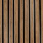 Premium Composite Slatted Cladding Board Golden Oak / Black – 2,9 m