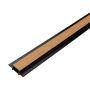 WPC Joint Trim for Slatted Cladding Premium Natural Oak / Black – 2.9 m