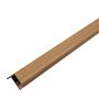 Starter-Finishing Slatted F-Type Trim WPC Premium Natural Oak / Black 36,5 x 49,5 mm – 2,9 m