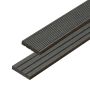 Skirting Trim WPC Timber Graphite 50x10 mm - 2,4 m