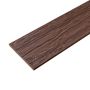 WPC Flat Skirting Trim Solid XL Brown 140x10 mm – 3 m