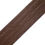 WPC Flat Skirting Trim Solid XL Brown 140x10 mm – 3 m