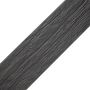 WPC Flat Skirting Trim Solid XL Gray 140x10 mm – 3 m