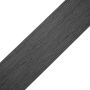 WPC Flat Skirting Trim Solid XL Gray 140x10 mm – 3 m