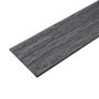 WPC Flat Skirting Trim Solid XL Gray 140x10 mm – 3 m