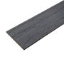 WPC Flat Skirting Trim Solid XL Gray 140x10 mm – 3 m