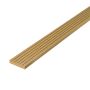WPC Flat Skirting Trim Standard Honey Teak - 2.4 m