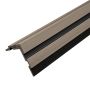 WPC Corner Trim for Slatted Cladding DUO Antique / Black – 2.9 m
