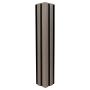 WPC Corner Trim for Slatted Cladding DUO Antique / Black – 2.9 m