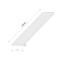 Skirting Trim WPC Premium Sand 70x10 mm - 2,9 m
