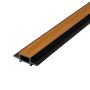 WPC Joint Trim for Slatted Cladding Premium Amber Oak / Black – 2.9 m