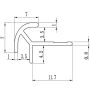 External Corner Aluminium Profile 3.5 mm for Wall Panels Black Matt – 2,9 m