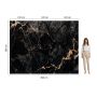 Wall Panel XXL Portoro Black Glossy 120 x 280 cm 3 mm – Set of 3 (ABC)
