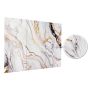 Wandpaneel XXL Arabescato Gold Glossy 120 x 280 cm 3 mm – 3er Satz (ABC)