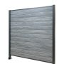 Panel ogrodzeniowy kompozytowy Premium Gray – 1 słupek