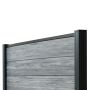 Panel ogrodzeniowy kompozytowy Premium Gray – 2 słupki