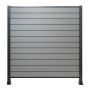 Standard WPC Fencing Panel Grey – 1 Post