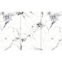 Wall Panel SPC Carrara White Marble Glossy 280 x 360 cm 4 mm - Set of 3 (ABC)