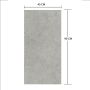SPC Vinyl Floor Panel Limestone Grey Stone Matt 45 × 90 cm  4 mm
