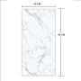 SPC Vinyl Floor Panel Calacatta White Marble Glossy 45 × 90 cm, 4 mm