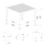 Aluminum Garden Pergola with Adjustable Roof Anthracite 3 x 3 m