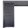 Adjustable Horizontal Louver Panel for Garden Pergola Anthracite