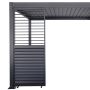 Adjustable Horizontal Louver Panel for Garden Pergola Anthracite