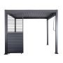 Adjustable Horizontal Louver Panel for Garden Pergola Anthracite