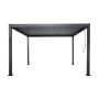 Aluminum Garden Pergola with Adjustable Roof Anthracite 3 x 3 m