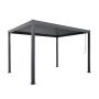 Aluminum Garden Pergola with Adjustable Roof Anthracite 3 x 4 m