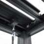 Aluminum Garden Pergola with Adjustable Roof Anthracite 3 x 3 m