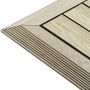 Premium Composite Deck Tile Ecru 30 × 30 × 2.5 cm