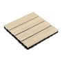 Premium Composite Deck Tile Ecru 30 × 30 × 2.5 cm