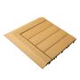 3D Composite Decking Tile Honey Teak 30 x 30 x 2,1 cm