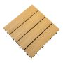 3D Composite Decking Tile Honey Teak 30 x 30 x 2,1 cm